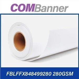 Valkoinen PVC Flex-bannerirulla